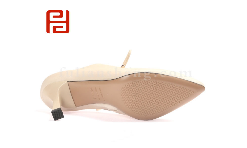 福連升春款單鞋黑色高跟鞋百搭休閑鞋工作通勤細(xì)跟女鞋子圖片