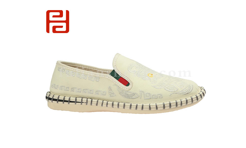 福連升中國(guó)風(fēng)休閑刺繡男鞋繡花透氣輕便軟底夏款北京布鞋圖片
