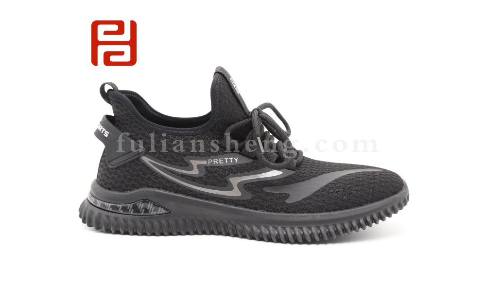 福連升2020冬季新款保暖飛織橡膠底時尚運(yùn)動鞋圖片