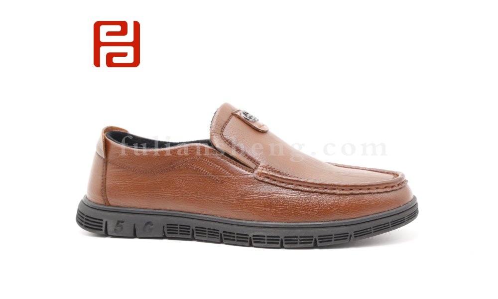 福連升品牌2020冬季新款男一腳蹬商務(wù)休閑鞋圖片