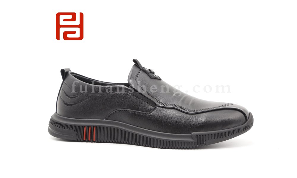 福連升2020冬季新款男牛皮商務(wù)百搭休閑鞋圖片