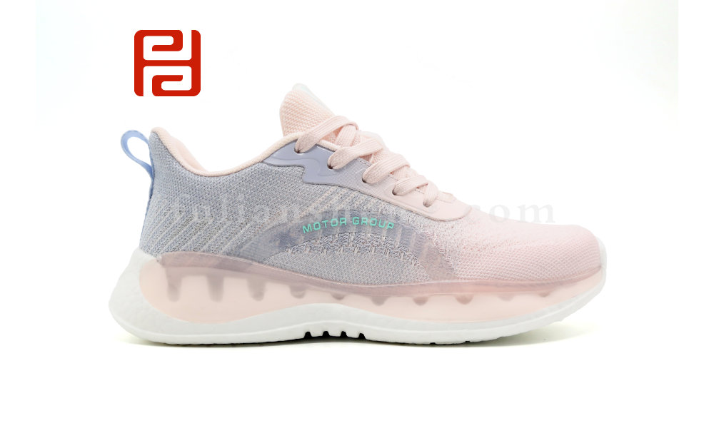 福連升秋季快樂運(yùn)動(dòng)女鞋朦幻紗面料爆米花鞋底