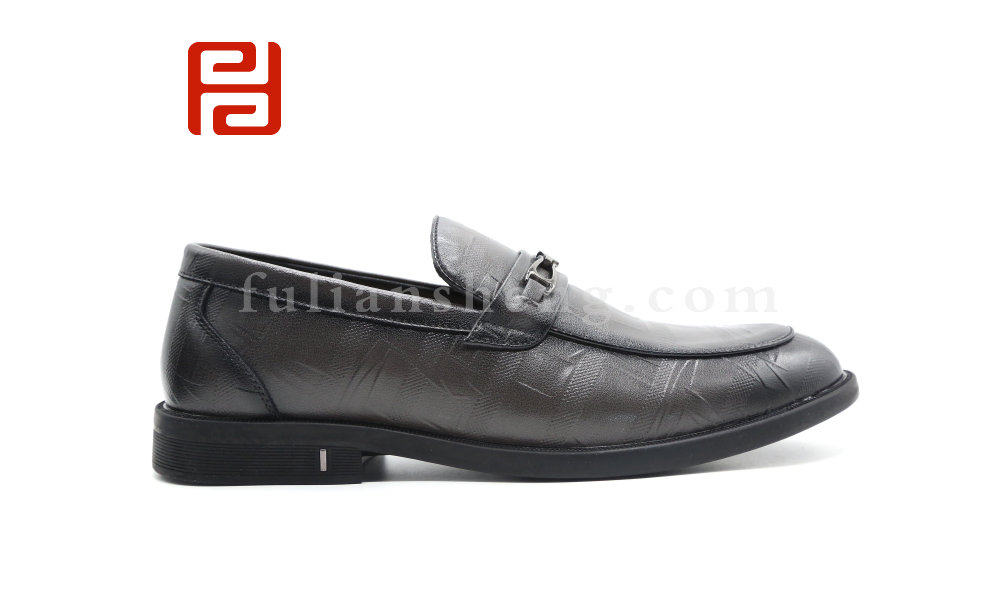 福連升秋季商務(wù)休閑男鞋工作一腳蹬商務(wù)鞋