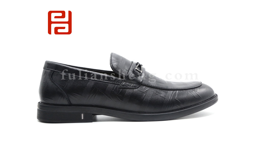 福連升秋季商務(wù)休閑男鞋工作一腳蹬商務(wù)鞋