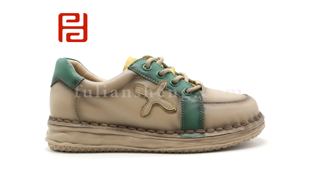 福連升秋季休閑女鞋單鞋拼色舒適女鞋F(xiàn)LB-15162304