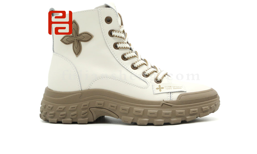 福連升冬季時(shí)尚榴蓮鞋增高厚底保暖舒適休閑女鞋