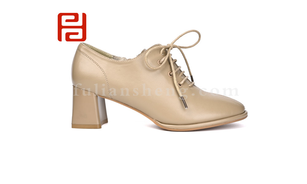 福連升春秋商務(wù)工作女鞋單鞋中跟粗跟女鞋