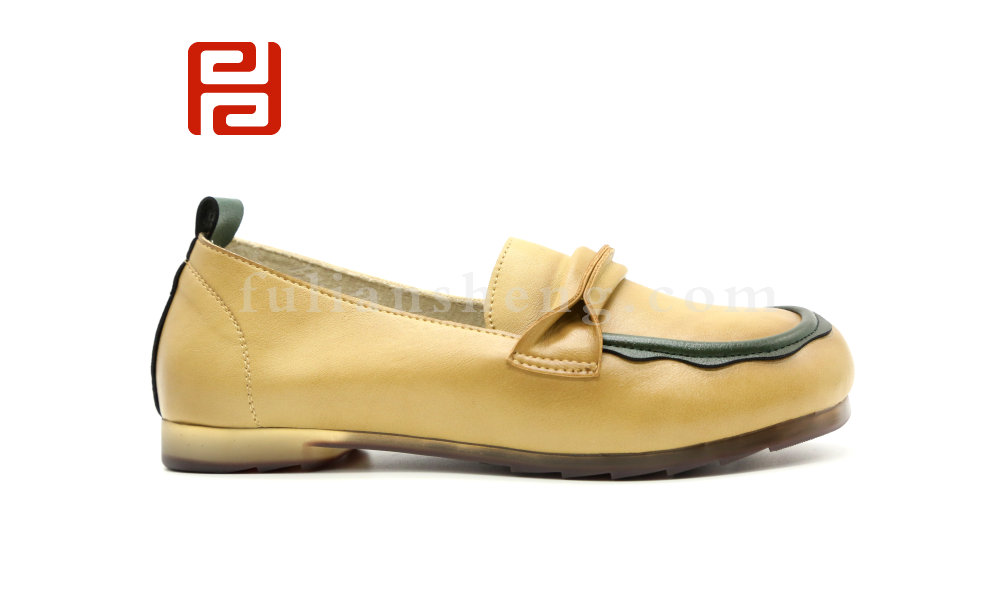 福連升春秋休閑單鞋舒適休閑手縫鞋女鞋