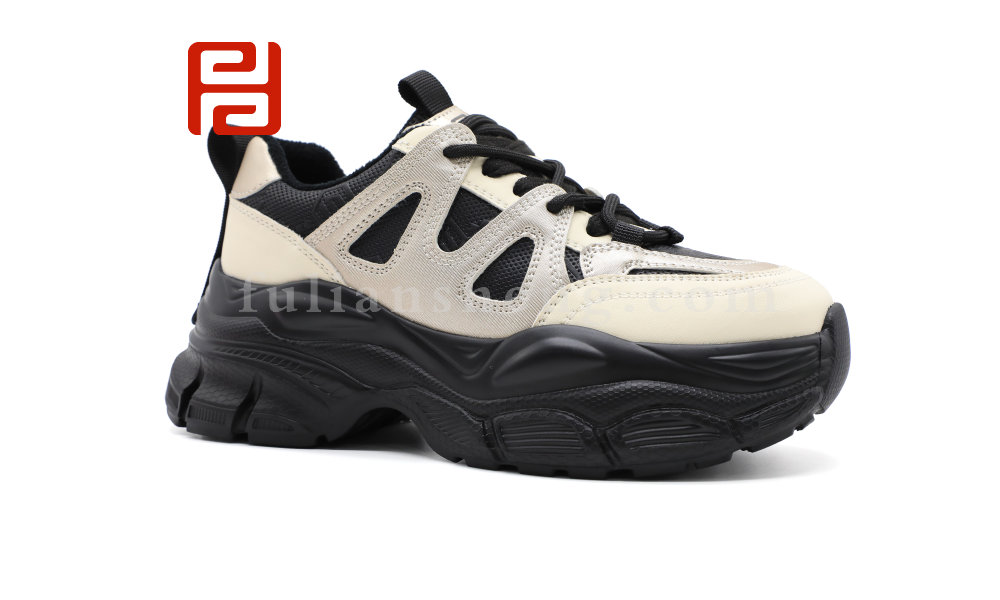 福連升冬季新款運動生活女鞋時尚運動老爹鞋