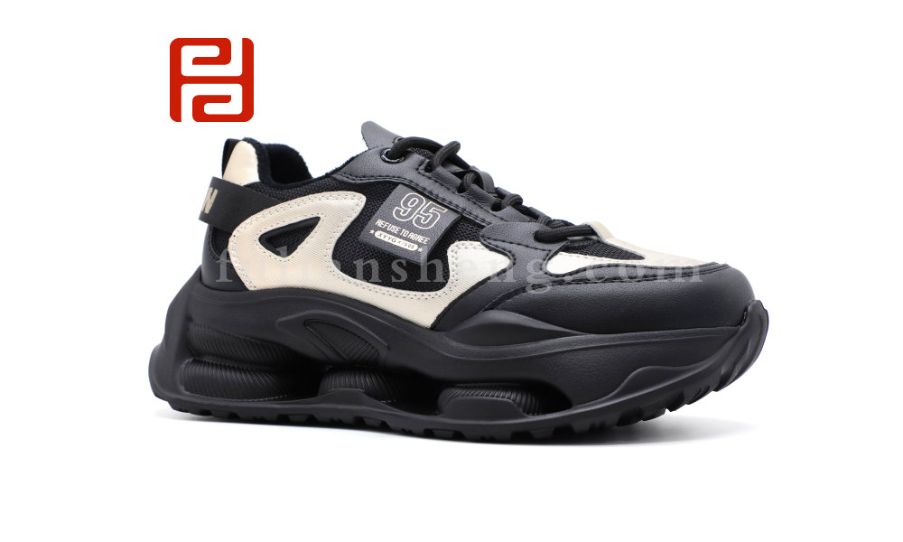 福連升冬季新品運動生活女鞋時尚運動老爹鞋