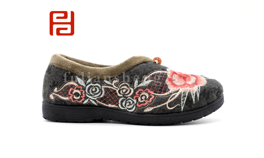 福連升冬季新款中國(guó)風(fēng)尚老北京布鞋漢唐風(fēng)韻漢舞鞋