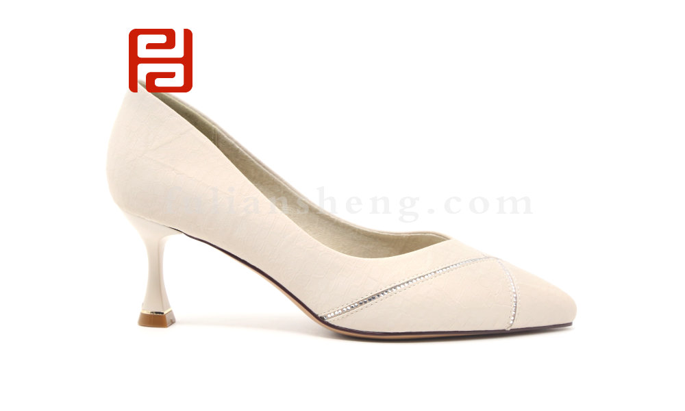 福連升舒適尖頭細高跟鞋女簡約氣質單鞋職業(yè)工作女鞋圖片