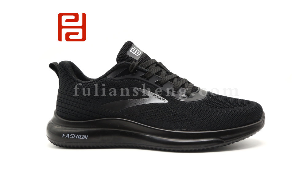 福連升休閑運動鞋春季飛織男鞋輕便緩震舒適漫步鞋圖片