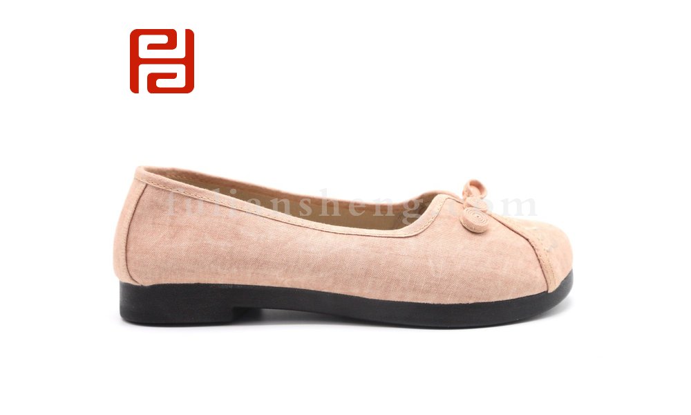 福連升老北京布鞋繡花布淺口平底女鞋素面古風(fēng)古裝鞋子