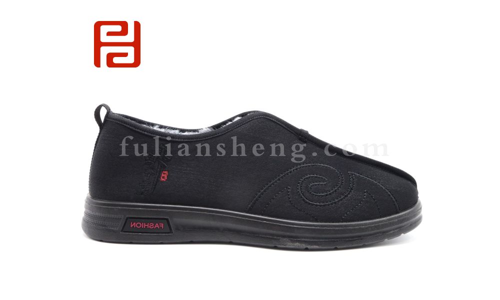 福連升休閑鞋冬季傳統(tǒng)保暖加絨棉麻中國風老北京布鞋男鞋圖片