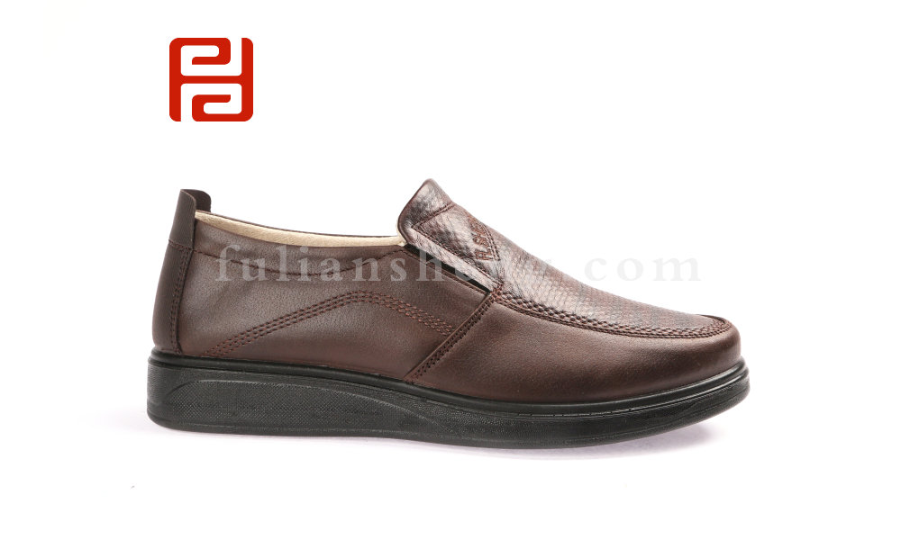福連升20春款男鞋商務(wù)休閑一腳蹬輕便中年鞋休閑鞋(圖2)