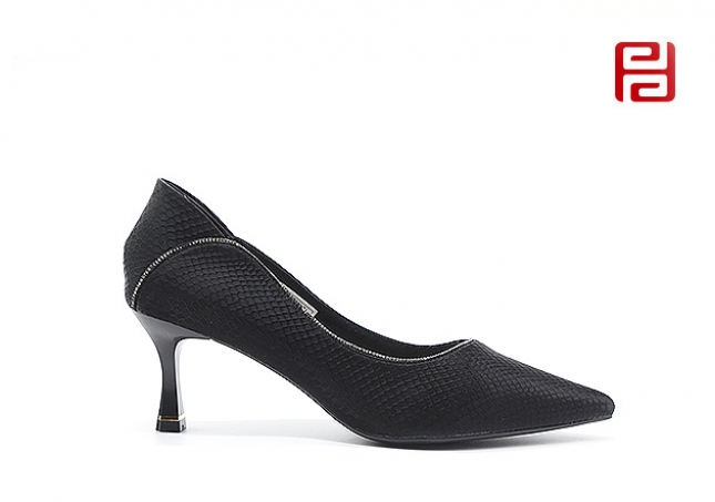 春季新款時(shí)尚淺口高跟女鞋商務(wù)細(xì)跟套腳通勤女單鞋       