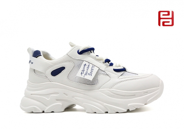 福連升夏季女鞋休閑運(yùn)動鞋輕便撞色老爹鞋