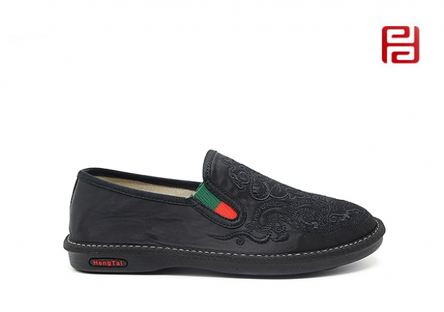 福連升老北京布鞋沖服呢中國風尚棉麻里布輕便男社會鞋