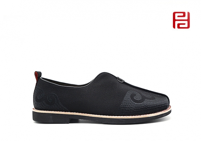 福連升老北京布鞋中國(guó)風(fēng)尚經(jīng)典休閑禮服呢橡膠發(fā)泡底男鞋