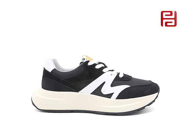 福連升休閑鞋秋季時尚運動阿甘鞋拼色復(fù)古女鞋