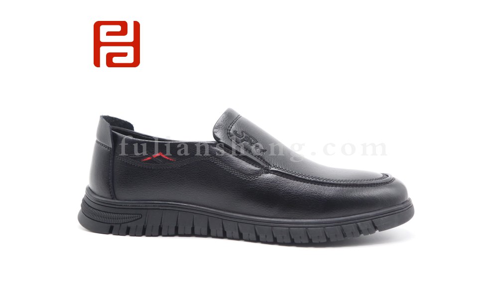 福連升春季商務(wù)男鞋休閑軟底工作鞋百搭套腳鞋子