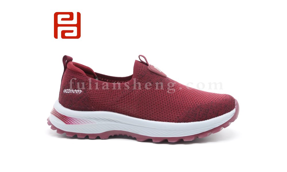 福連升春季休閑舒適運(yùn)動(dòng)鞋透氣軟底中老年散步女鞋