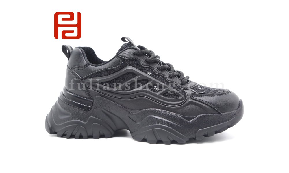 福連升春季時(shí)尚運(yùn)動(dòng)鞋輕便厚底透氣松糕女鞋